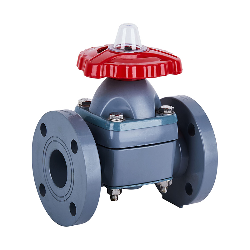 PVC-C G41F-10V Flange Type Diaphragm Valve DN15-300 GB Standard