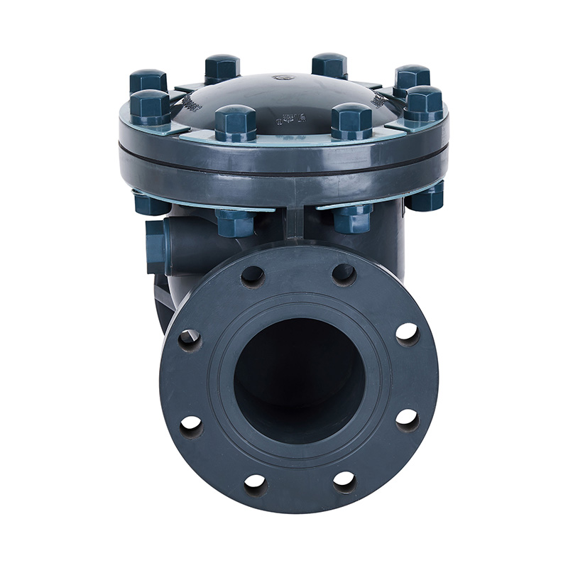 PVC-U H44F-10U เช็ควาล์วชนิดสวิง DN15-300 1/2 '-12' มาตรฐาน ANSI