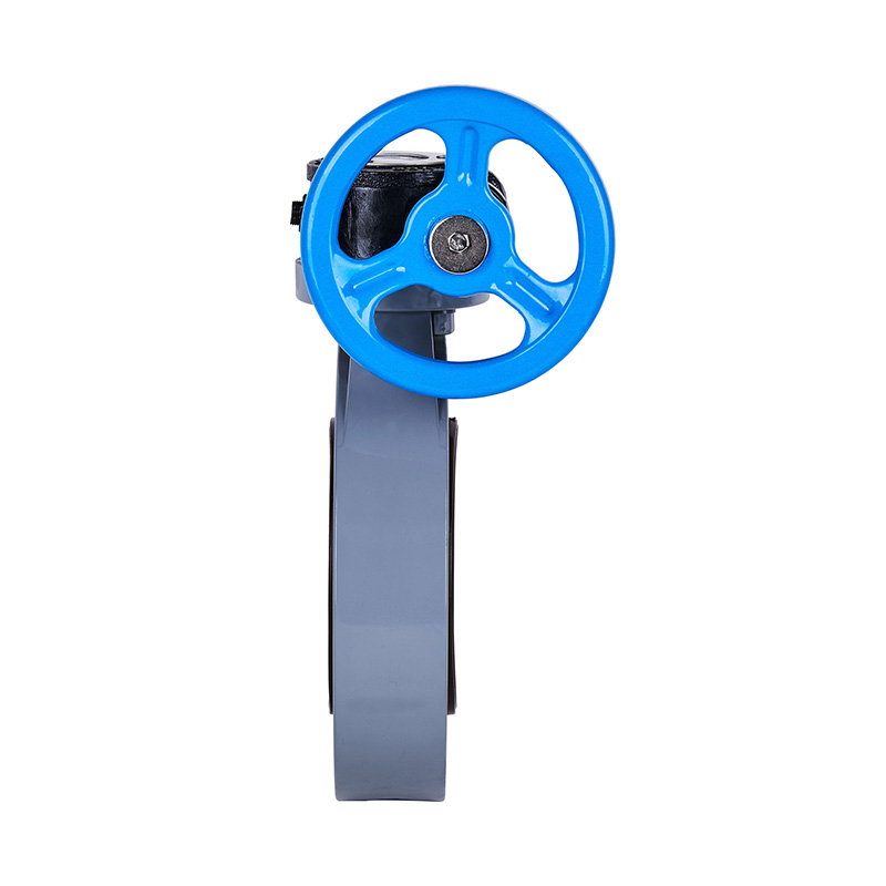 PVC-C D371X-10V วาล์วปีกผีเสื้อเกียร์หนอน DN40-1000 40A-1000A มาตรฐาน JIS