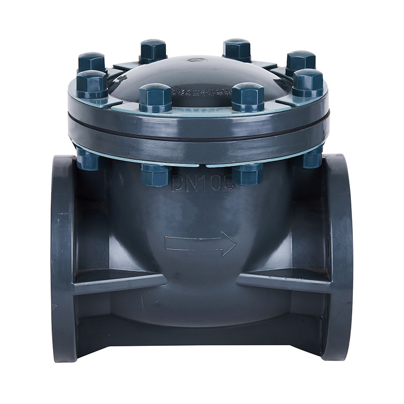 PVC-U H44F-10U เช็ควาล์วชนิดสวิง DN15-300 GB มาตรฐาน