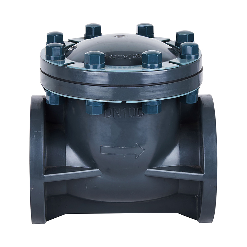 PVC-U H44F-10U เช็ควาล์วชนิดสวิง DN15-300 1/2 '-12' มาตรฐาน ANSI