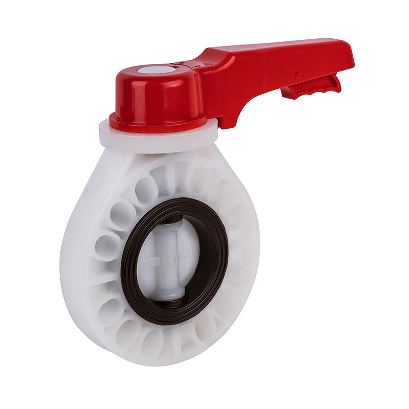 PVDF D71X-10F จับวาล์วผีเสื้อ DN40-200 1-1 / 2 '-8' มาตรฐาน ANSI