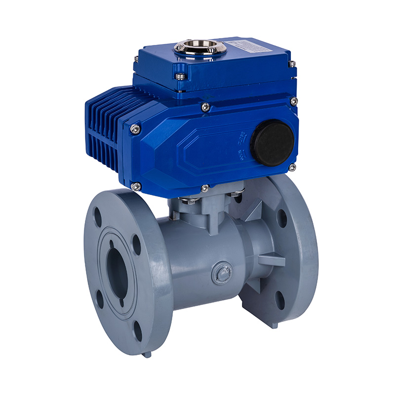 PVC-C D941F-10V วาล์วบอลวาล์วไฟฟ้า DN15-300 GB มาตรฐาน